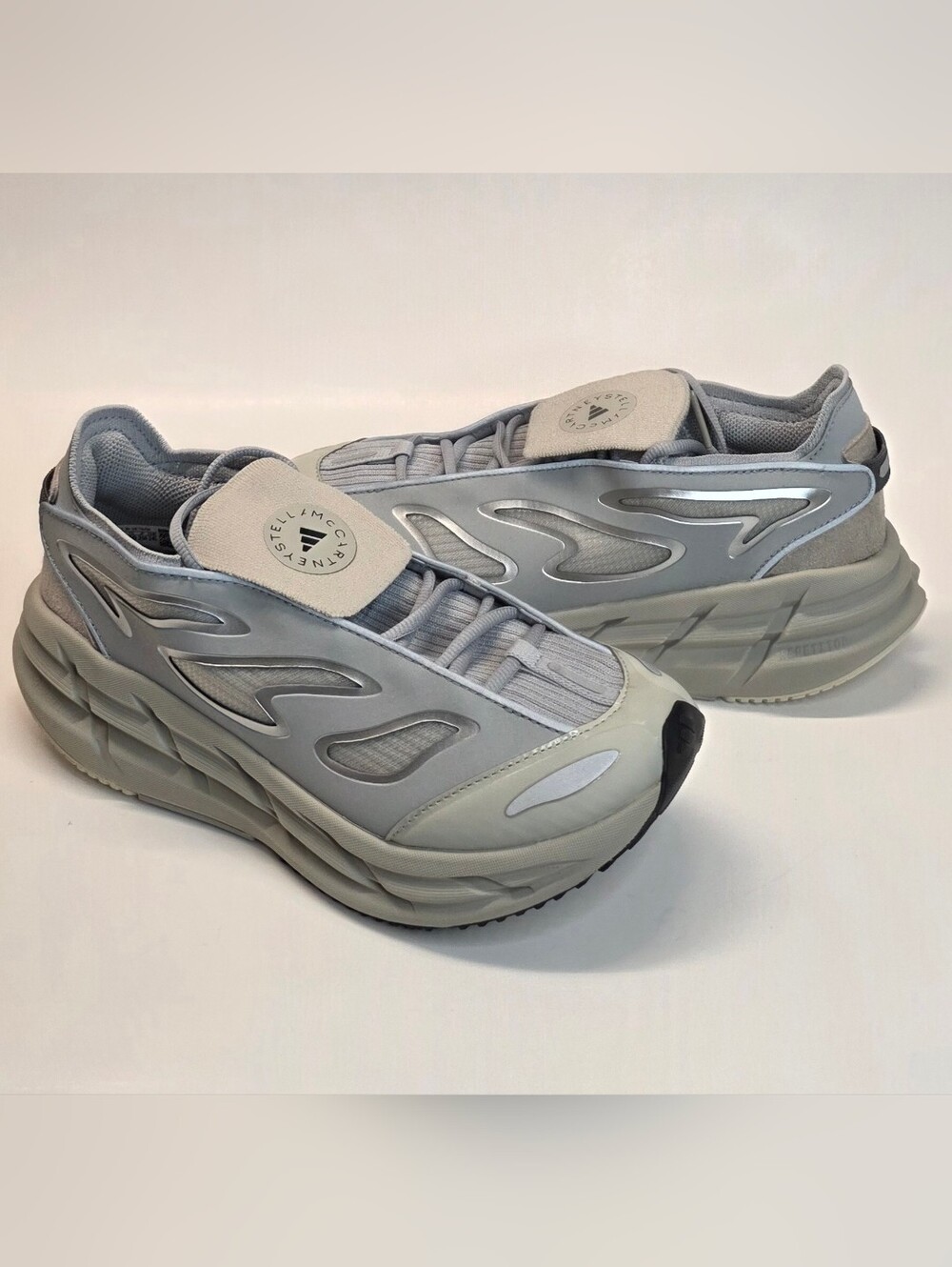 New Adidas Stella McCartney Adistar Running Shoes Clonix Grey JQ5142 Womens 8